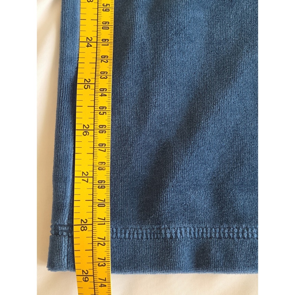 Croft & Barrow Women's Velour Pants Blue Teal Loungewear Athleisure Petite XL - Picture 10 of 10